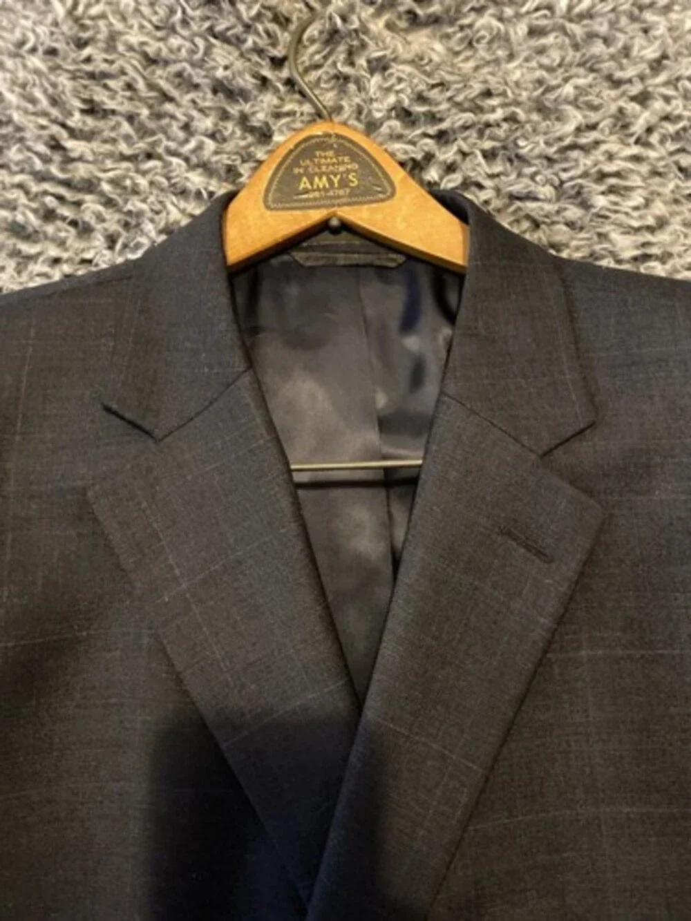 Men’s Gray RALPH LAUREN  Wool Blazer jacket sport suit coat two button 50 R
